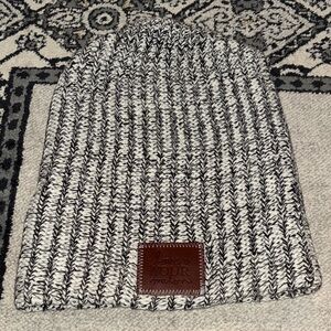 Love Your Melon Black and White Knit Hat